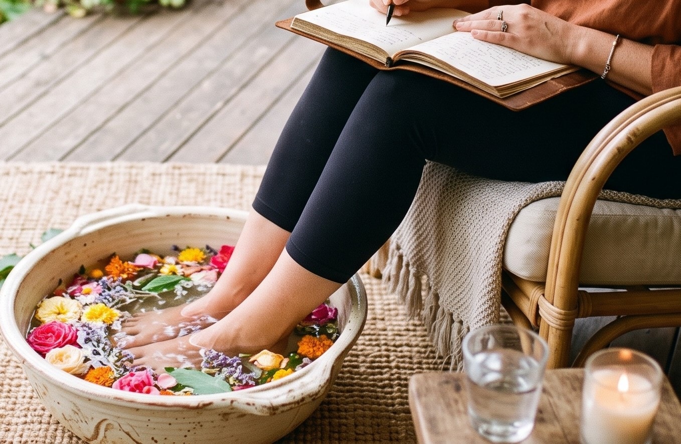 Her Majesty's Lavender Cool Water Foot Soak & a Jasmine Oil Foot Massage in a Private Retreat Tent